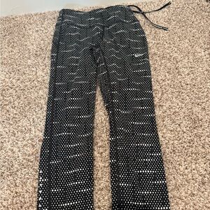 Nike Black and White Patterned Pants